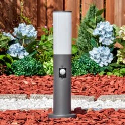 Caserta Sockelleuchte Anthrazit, 1-flammig, Bewegungsmelder -Lampe Verkäufe caserta sockelleuchte h3857892 9