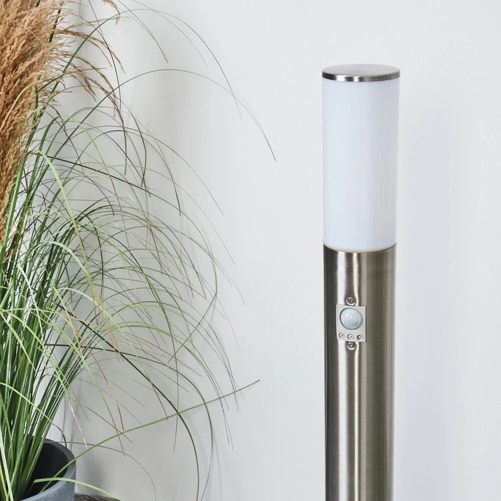 Caserta Wegeleuchte Nickel-Matt, Weiß, 1-flammig, Bewegungsmelder 13 Caserta Wegeleuchte Nickel-Matt, Weiß, 1-flammig, Bewegungsmelder – Bild 11