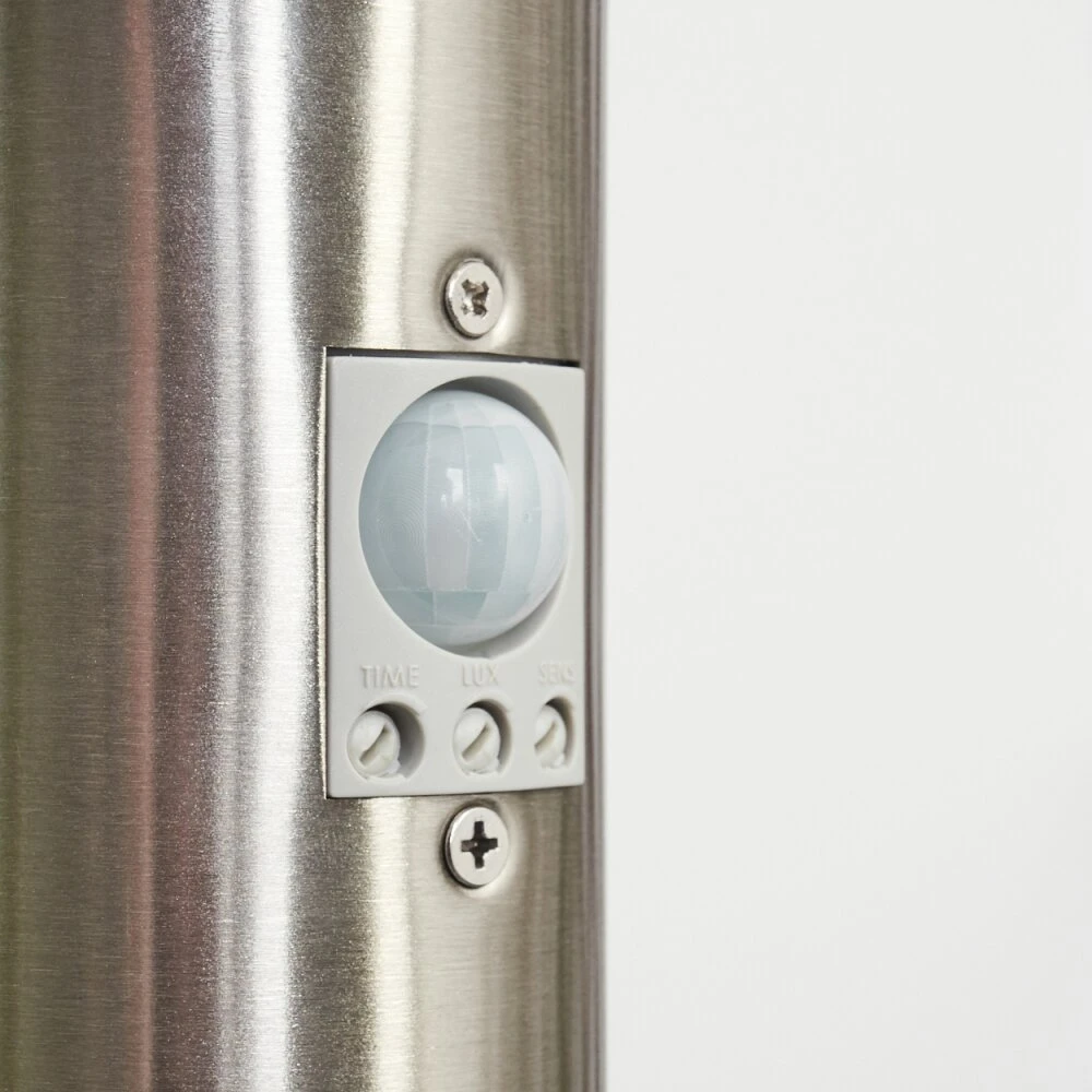 Caserta Wegeleuchte Nickel-Matt, Weiß, 1-flammig, Bewegungsmelder 7 Caserta Wegeleuchte Nickel-Matt, Weiß, 1-flammig, Bewegungsmelder – Bild 5