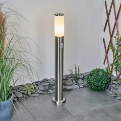 Caserta Wegeleuchte Nickel-Matt, Weiß, 1-flammig, Bewegungsmelder 19 Caserta Wegeleuchte Nickel-Matt, Weiß, 1-flammig, Bewegungsmelder -Lampe Verkäufe caserta wegeleuchte h3018446 5