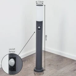 Caserta Wegeleuchte Anthrazit, 1-flammig, Bewegungsmelder -Lampe Verkäufe caserta wegeleuchte h3857939 3