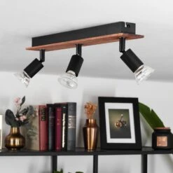 Castillo Deckenleuchte Holz Dunkel, Schwarz, 3-flammig -Lampe Verkäufe castillo deckenleuchte h3584507 9