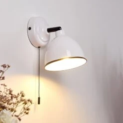 Catharine Wandleuchte Weiß, 1-flammig -Lampe Verkäufe catharine wandleuchte h3385845 16