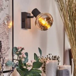 Cevio Wandleuchte Schwarz, 1-flammig -Lampe Verkäufe cevio wandleuchte h3692486 12