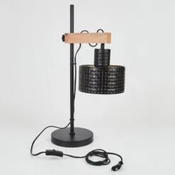 Chabian Tischleuchte Braun, Holzoptik, Schwarz, 1-flammig -Lampe Verkäufe chabian tischleuchte h3637753 4