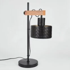 Chabian Tischleuchte Braun, Holzoptik, Schwarz, 1-flammig -Lampe Verkäufe chabian tischleuchte h3637753 7