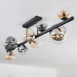 Chehalis Deckenleuchte Glas 10 Cm, 12 Cm, 15 Cm Bernsteinfarben, Klar, Rauchfarben, 10-flammig -Lampe Verkäufe chehalis deckenleuchte glas 10 cm 12 cm 15 cm h3751961 7