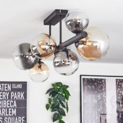 Chehalis Deckenleuchte Glas 10 Cm, 12 Cm, 15 Cm Bernsteinfarben, Klar, Rauchfarben, 8-flammig -Lampe Verkäufe chehalis deckenleuchte glas 10 cm 12 cm 15 cm h3839416 7