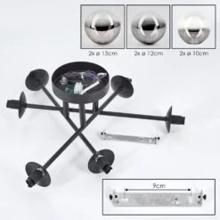 Chehalis Deckenleuchte Glas 10 Cm, 12 Cm, 15 Cm Klar, Rauchfarben, 6-flammig -Lampe Verkäufe chehalis deckenleuchte glas 10 cm 12 cm 15 cm h9026945 4