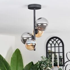 Chehalis Deckenleuchte Glas 10 Cm, 12 Cm Bernsteinfarben, Rauchfarben, 4-flammig -Lampe Verkäufe chehalis deckenleuchte glas 10 cm 12 cm h3767924 13