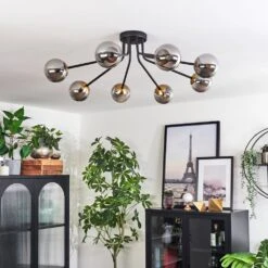 Chehalis Deckenleuchte Glas 10 Cm Gold, Schwarz, 8-flammig -Lampe Verkäufe chehalis deckenleuchte glas 10 cm h3743263 11