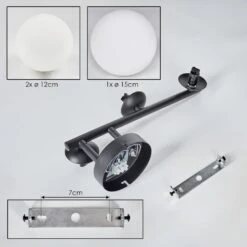 Chehalis Deckenleuchte Glas 12 Cm, 15 Cm Weiß, 3-flammig -Lampe Verkäufe chehalis deckenleuchte glas 12 cm 15 cm h3873823 4