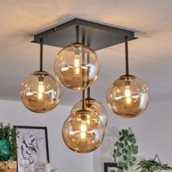 Chehalis Deckenleuchte Glas 15 Cm Bernsteinfarben, 5-flammig -Lampe Verkäufe chehalis deckenleuchte glas 15 cm h3739969 10