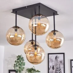 Chehalis Deckenleuchte Glas 15 Cm Bernsteinfarben, 5-flammig -Lampe Verkäufe chehalis deckenleuchte glas 15 cm h3739969 11