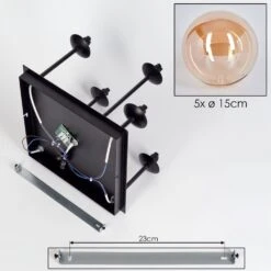 Chehalis Deckenleuchte Glas 15 Cm Bernsteinfarben, 5-flammig -Lampe Verkäufe chehalis deckenleuchte glas 15 cm h3739969 4