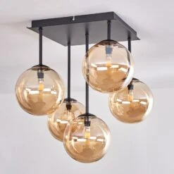 Chehalis Deckenleuchte Glas 15 Cm Bernsteinfarben, 5-flammig -Lampe Verkäufe chehalis deckenleuchte glas 15 cm h3739969 7