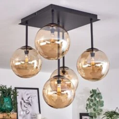 Chehalis Deckenleuchte Glas 15 Cm Bernsteinfarben, 5-flammig -Lampe Verkäufe chehalis deckenleuchte glas 15 cm h3739969 9