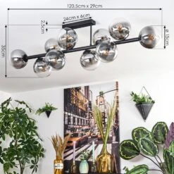 Chehalis Deckenleuchte Glas 15 Cm Klar, Rauchfarben, 10-flammig -Lampe Verkäufe chehalis deckenleuchte glas 15 cm h3871737 3