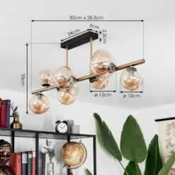 Chehalis Deckenleuchte LED Messing, Schwarz, 9-flammig -Lampe Verkäufe chehalis deckenleuchte h3582688 3