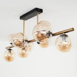 Chehalis Deckenleuchte LED Messing, Schwarz, 9-flammig -Lampe Verkäufe chehalis deckenleuchte h3582688 7