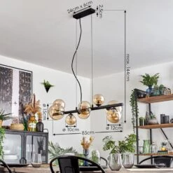 Chehalis Pendelleuchte Glas 10 Cm, 12 Cm, 15 Cm Bernsteinfarben, 8-flammig -Lampe Verkäufe chehalis pendelleuchte glas 10 cm 12 cm 15 cm h3839942 3