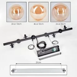 Chehalis Pendelleuchte Glas 10 Cm, 12 Cm, 15 Cm Bernsteinfarben, 8-flammig -Lampe Verkäufe chehalis pendelleuchte glas 10 cm 12 cm 15 cm h3839942 4