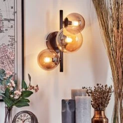 Chehalis Wandleuchte Glas 10, 12 Cm Bernsteinfarben, Rauchfarben, 3-flammig -Lampe Verkäufe chehalis wandleuchte glas 10 12 cm h3750629 12