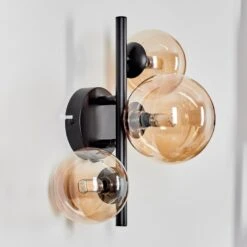 Chehalis Wandleuchte Glas 10 Cm, 12 Cm Bernsteinfarben, 3-flammig -Lampe Verkäufe chehalis wandleuchte glas 10 cm 12 cm h3739136 7