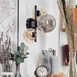 Chehalis Wandleuchte Glas 10 Cm, 15cm Bernsteinfarben, Rauchfarben, 3-flammig -Lampe Verkäufe chehalis wandleuchte glas 10 cm 15cm h3738092 13