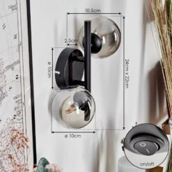 Chehalis Wandleuchte Glas 10 Cm Rauchfarben, 2-flammig 20 Chehalis Wandleuchte Glas 10 Cm Rauchfarben, 2-flammig -Lampe Verkäufe chehalis wandleuchte glas 10 cm h3729960 3