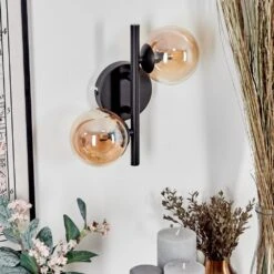 Chehalis Wandleuchte Glas 10 Cm Bernsteinfarben, 2-flammig -Lampe Verkäufe chehalis wandleuchte glas 10 cm h3730041 11