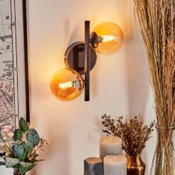 Chehalis Wandleuchte Glas 10 Cm Bernsteinfarben, 2-flammig -Lampe Verkäufe chehalis wandleuchte glas 10 cm h3730041 14