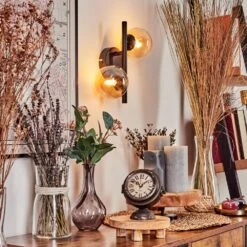 Chehalis Wandleuchte Glas 10 Cm Bernsteinfarben, 2-flammig -Lampe Verkäufe chehalis wandleuchte glas 10 cm h3730041 8