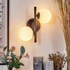 Chehalis Wandleuchte Glas 10 Cm Weiß, 2-flammig 27 Chehalis Wandleuchte Glas 10 Cm Weiß, 2-flammig -Lampe Verkäufe chehalis wandleuchte glas 10 cm h3757604 12