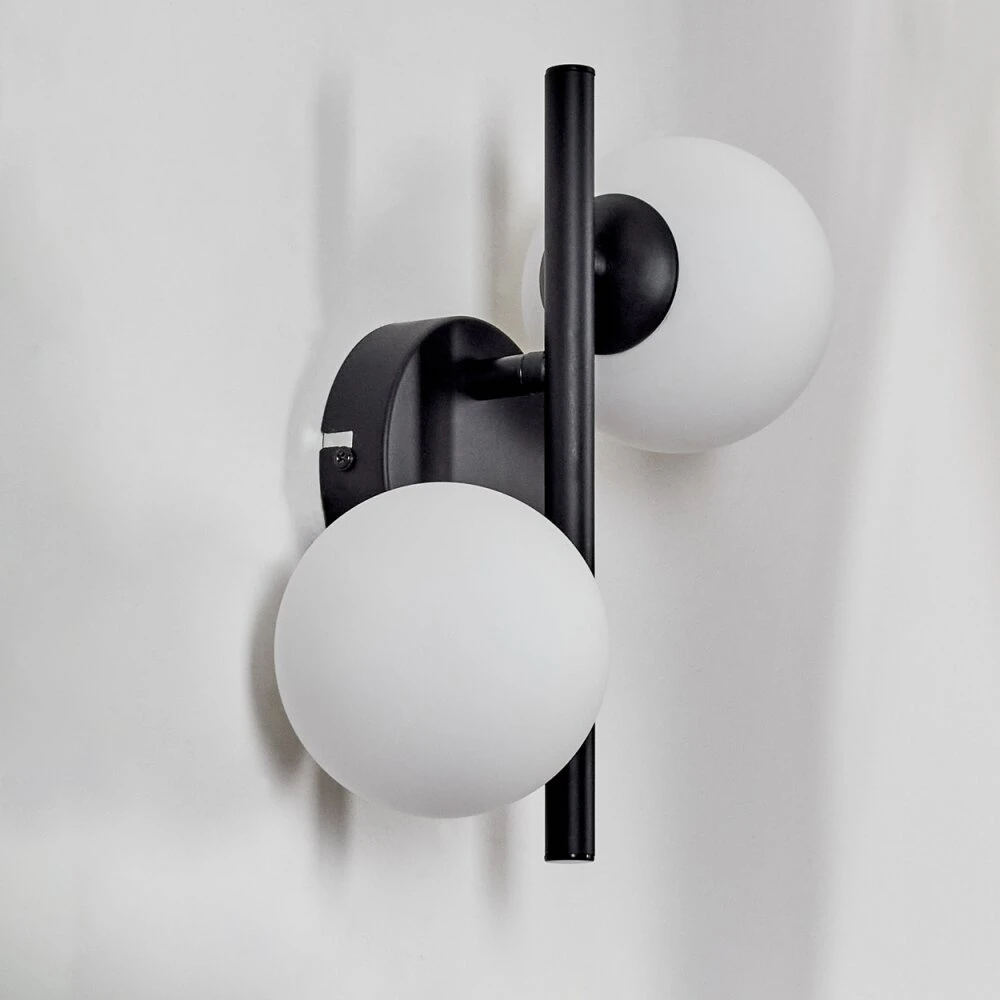 Chehalis Wandleuchte Glas 10 Cm Weiß, 2-flammig 10 Chehalis Wandleuchte Glas 10 Cm Weiß, 2-flammig – Bild 8