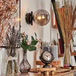 Chehalis Wandleuchte Glas 15 Cm Rauchfarben, 1-flammig -Lampe Verkäufe chehalis wandleuchte glas 15 cm h3727508 8