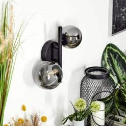 Chehalis Wandleuchte LED Schwarz, 2-flammig -Lampe Verkäufe chehalis wandleuchte h3584972 1