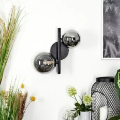 Chehalis Wandleuchte LED Schwarz, 2-flammig -Lampe Verkäufe chehalis wandleuchte h3584972 11