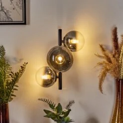 Chehalis Wandleuchte Schwarz, 3-flammig -Lampe Verkäufe chehalis wandleuchte h3586327 6