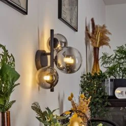 Chehalis Wandleuchte Schwarz, 3-flammig -Lampe Verkäufe chehalis wandleuchte h3586327 9