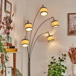 Chellas Stehleuchte Nickel-Matt, Schwarz, 5-flammig -Lampe Verkäufe chellas stehleuchte h3863336 8