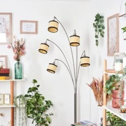 Chellas Stehleuchte Nickel-Matt, Schwarz, 5-flammig -Lampe Verkäufe chellas stehleuchte h3863336 9