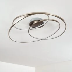 Chute Deckenleuchte LED Nickel-Matt, 1-flammig -Lampe Verkäufe chute deckenleuchte h3313534 13