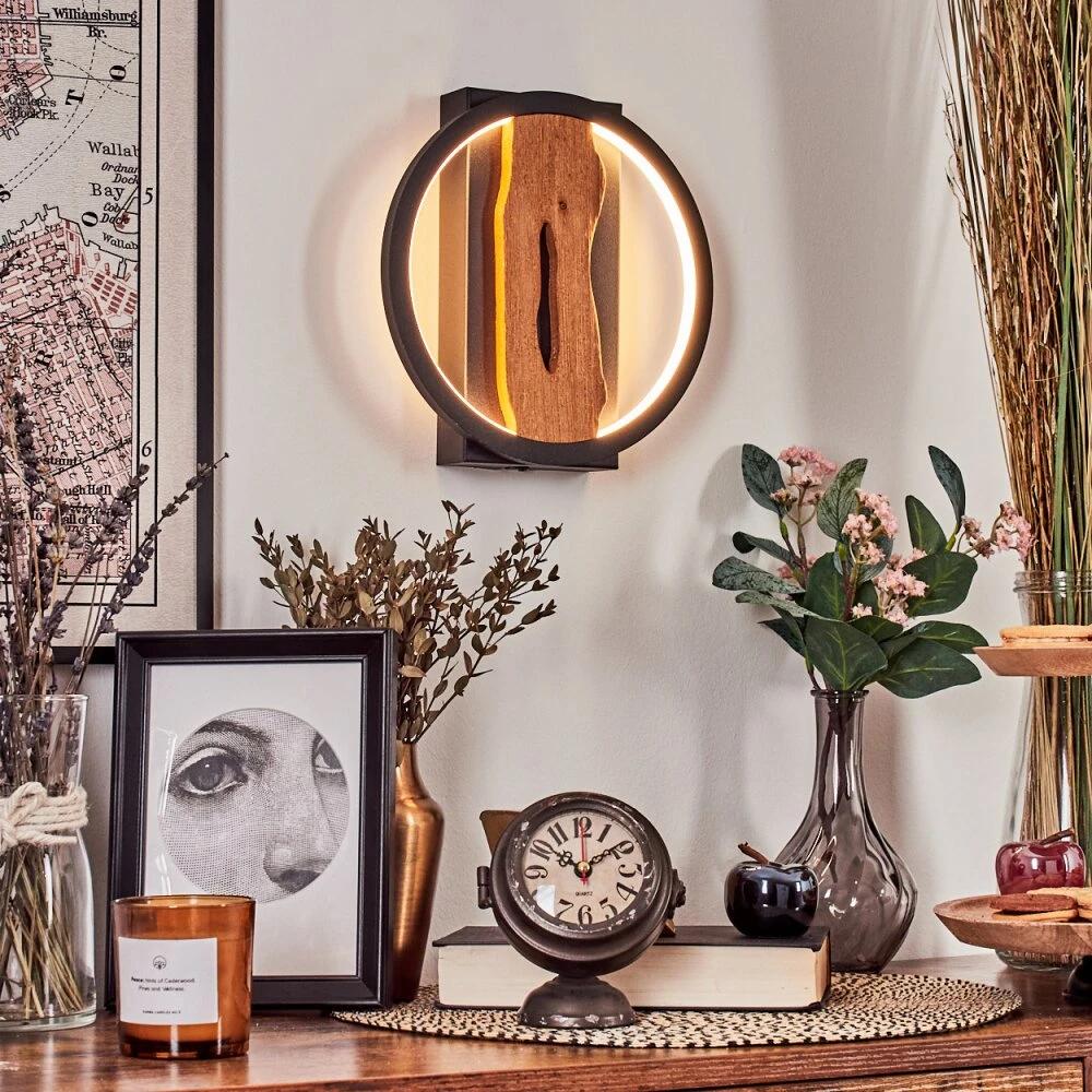 Cornol Wandleuchte LED Naturfarben, Schwarz, 1-flammig 13 Cornol Wandleuchte LED Naturfarben, Schwarz, 1-flammig – Bild 11