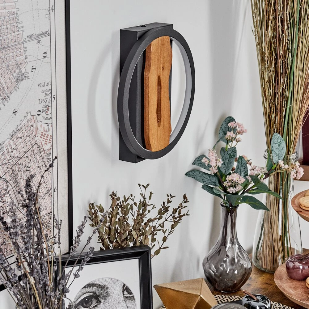 Cornol Wandleuchte LED Naturfarben, Schwarz, 1-flammig 14 Cornol Wandleuchte LED Naturfarben, Schwarz, 1-flammig – Bild 12