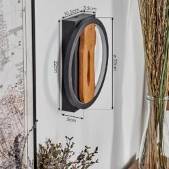 Cornol Wandleuchte LED Naturfarben, Schwarz, 1-flammig 17 Cornol Wandleuchte LED Naturfarben, Schwarz, 1-flammig -Lampe Verkäufe cornol wandleuchte h3760765 3