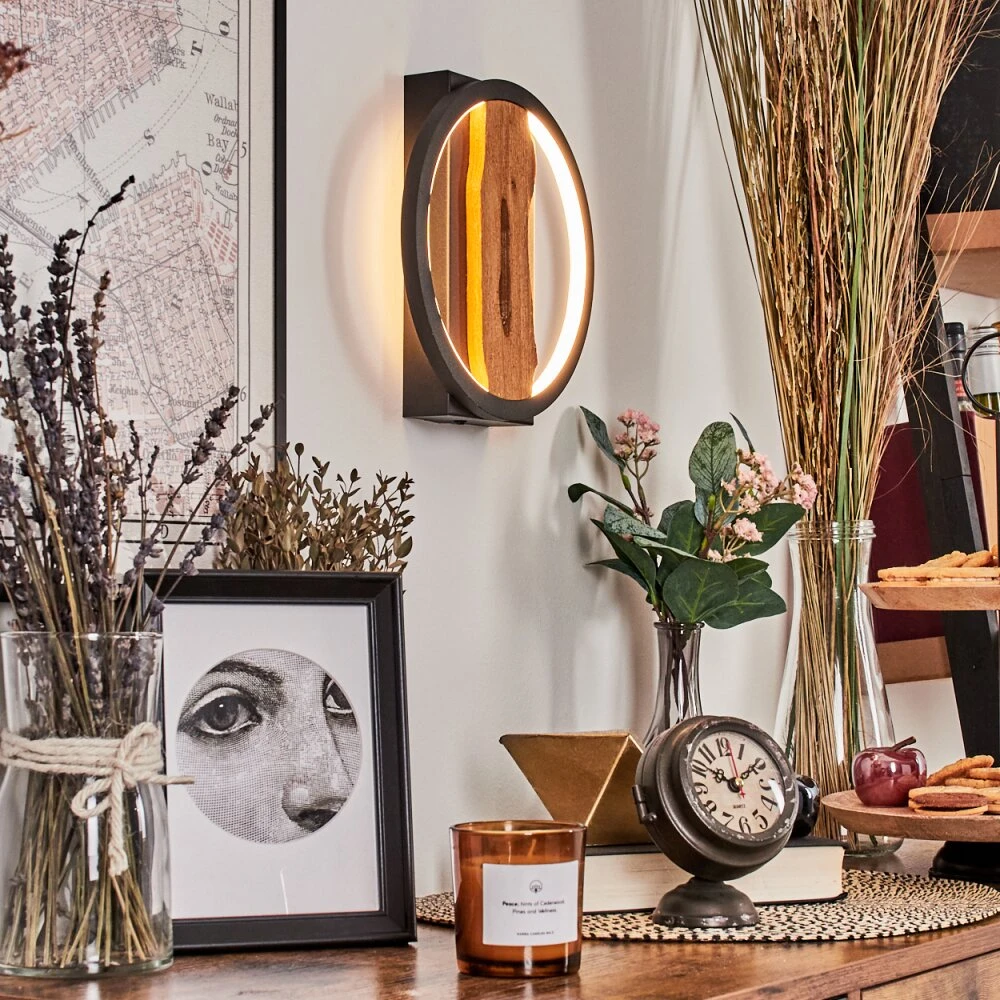 Cornol Wandleuchte LED Naturfarben, Schwarz, 1-flammig 9 Cornol Wandleuchte LED Naturfarben, Schwarz, 1-flammig – Bild 7