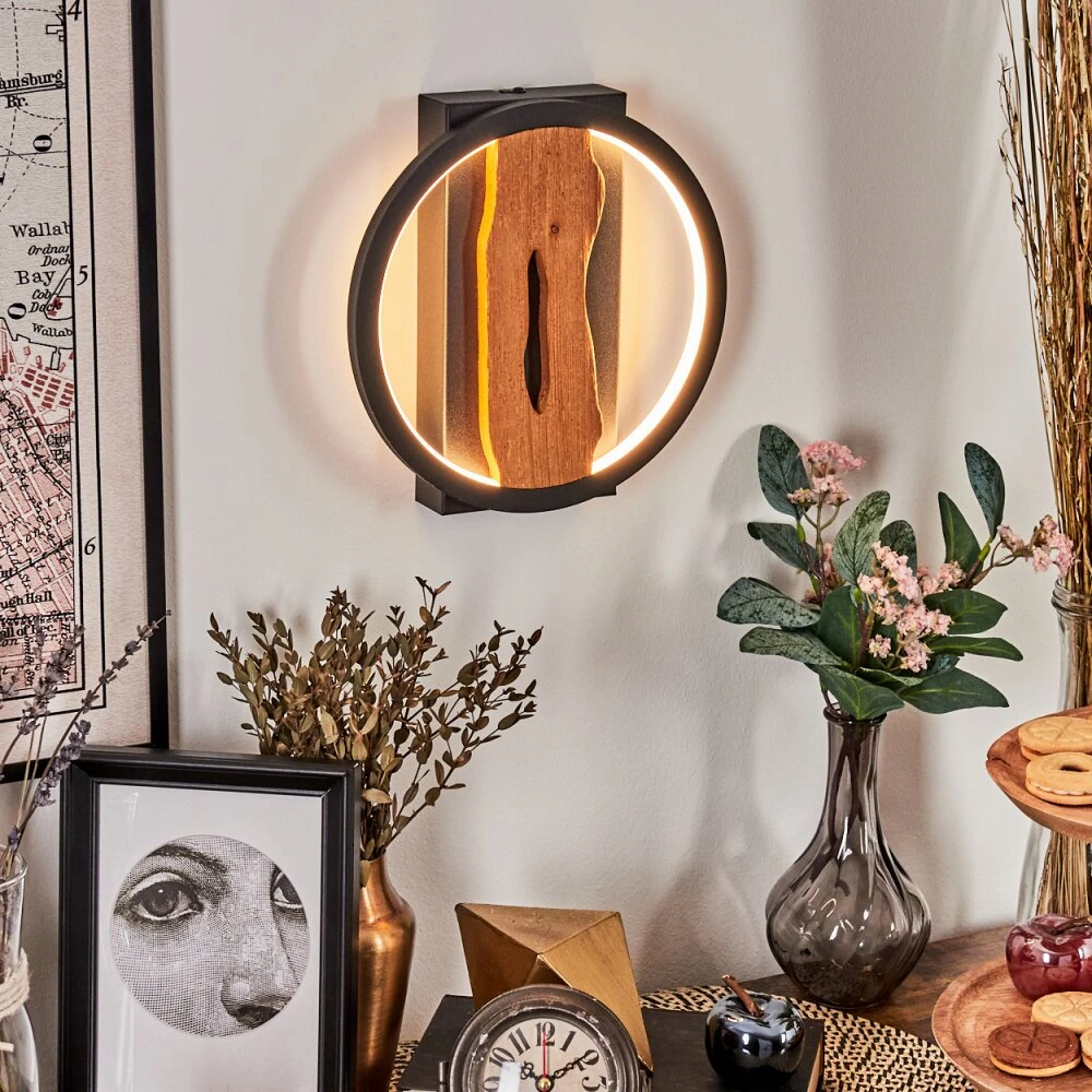 Cornol Wandleuchte LED Naturfarben, Schwarz, 1-flammig 11 Cornol Wandleuchte LED Naturfarben, Schwarz, 1-flammig – Bild 9