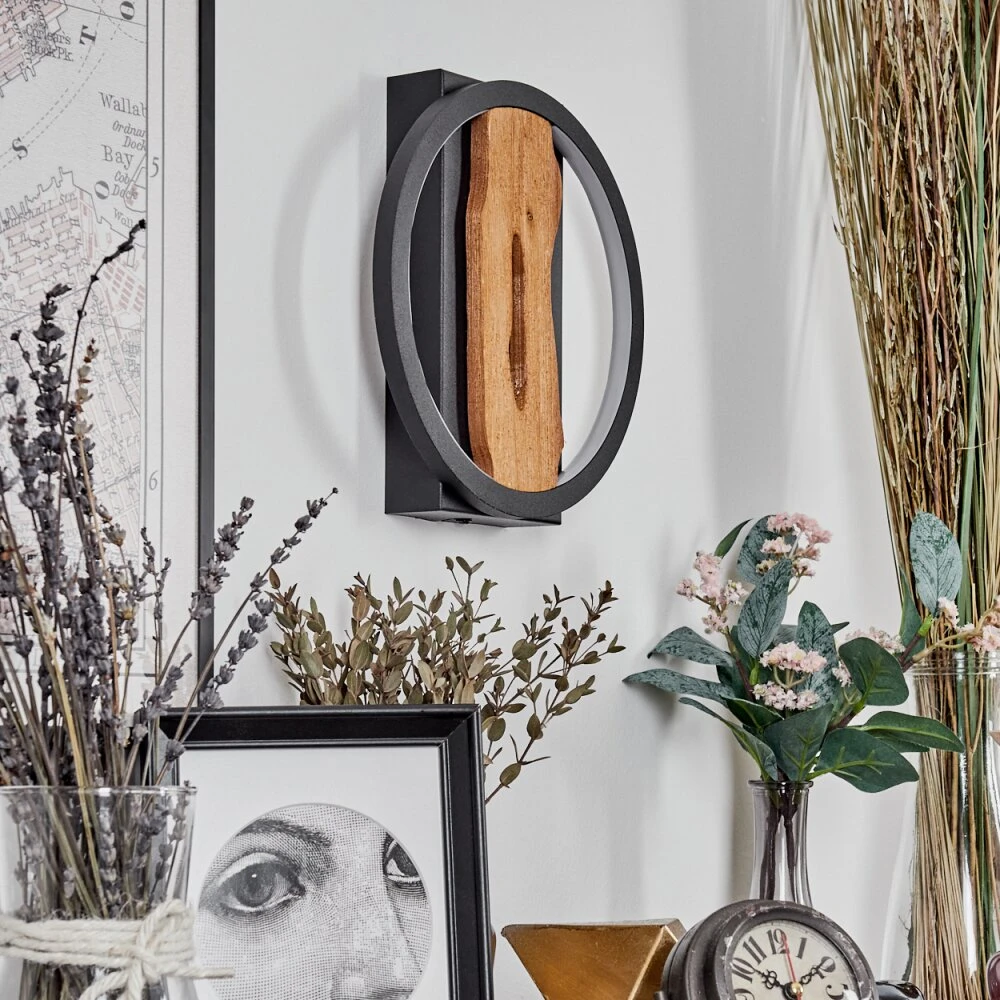 Cornol Wandleuchte LED Naturfarben, Schwarz, 1-flammig 12 Cornol Wandleuchte LED Naturfarben, Schwarz, 1-flammig – Bild 10