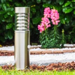 Dakar Außensockelleuchte Edelstahl, 1-flammig, Bewegungsmelder -Lampe Verkäufe dakar aussensockelleuchte h365 9